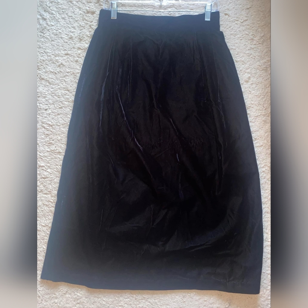 Vintage velvet maxi skirt